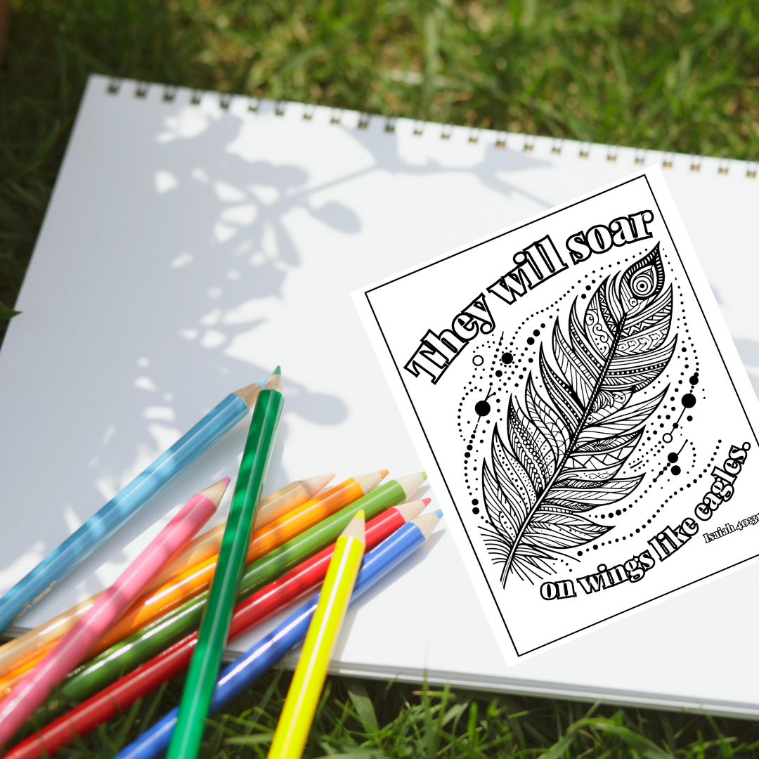 Covered in His Care Coloring Page Set