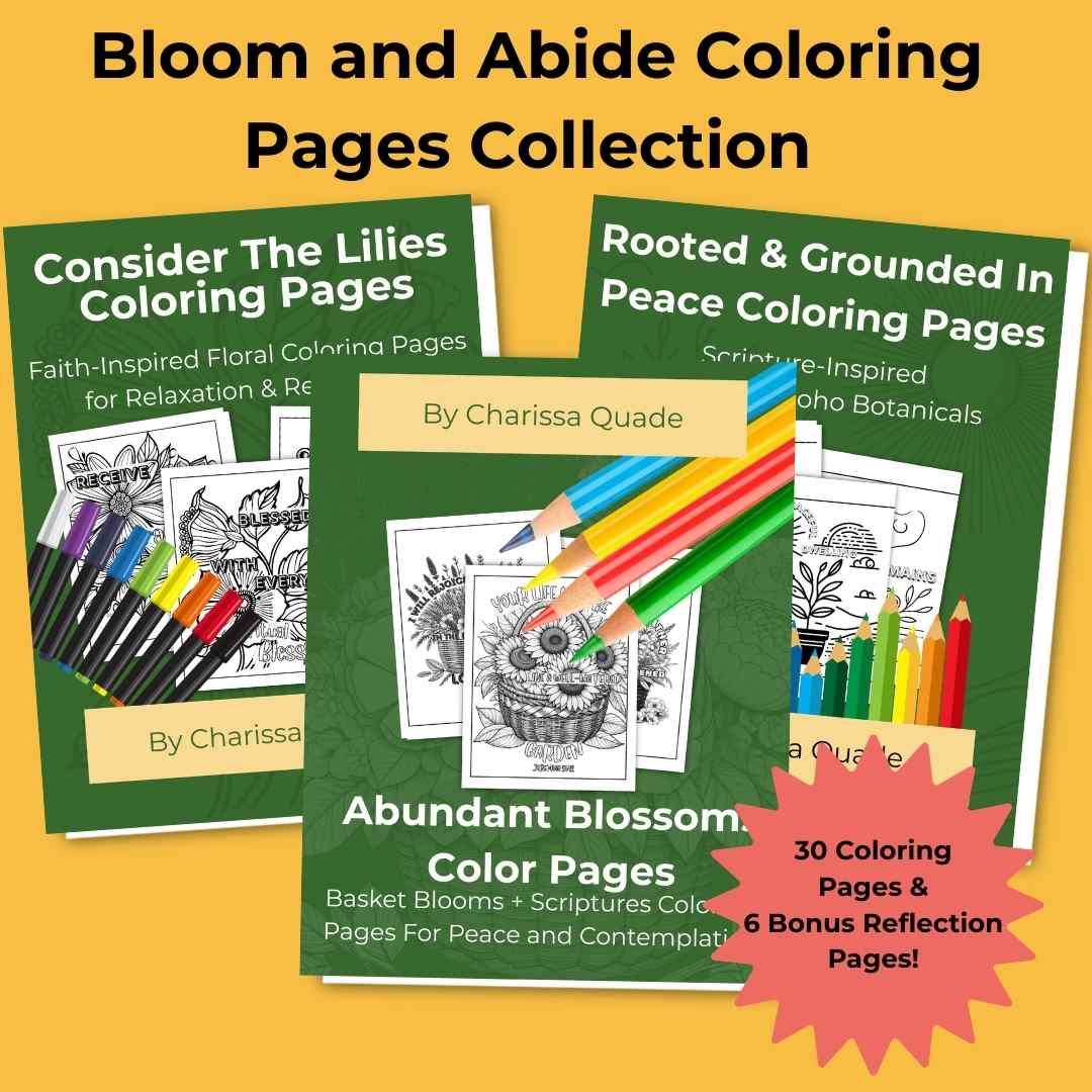 Bloom & Abide: Faith-Inspired Floral Coloring Page Collection