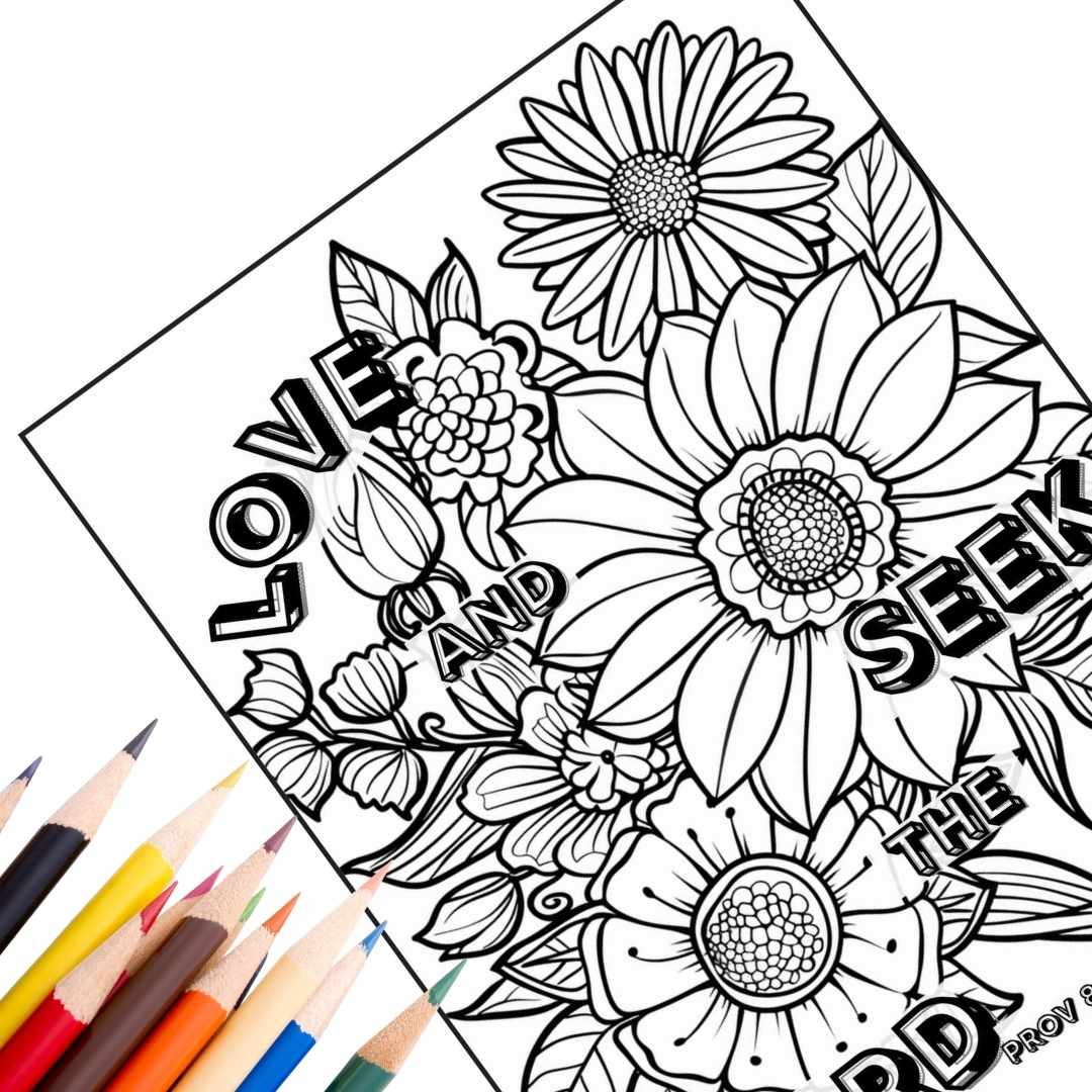 Consider the Lilies- Faith-Inspired Floral Coloring Pages for Relaxation & Reflection