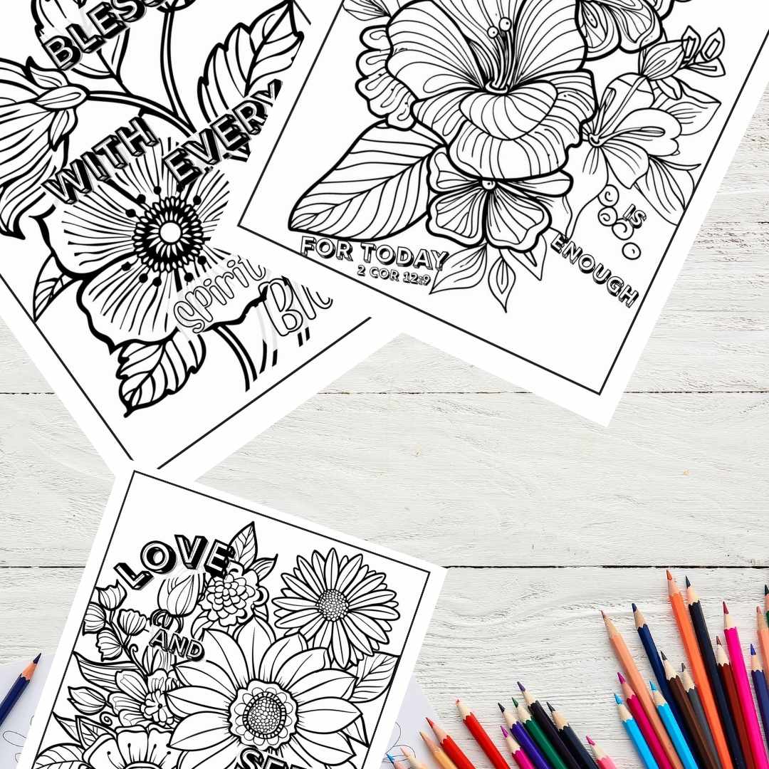 Consider the Lilies- Faith-Inspired Floral Coloring Pages for Relaxation & Reflection