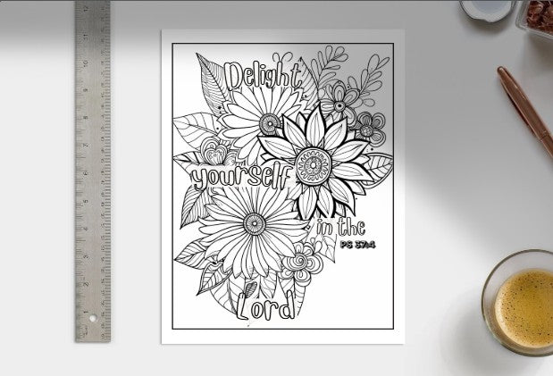 Consider the Lilies- Faith-Inspired Floral Coloring Pages for Relaxation & Reflection